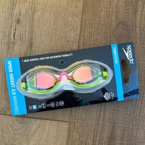 Speedo Socket 2.0 Mirrored Goggles - Green Smoke
